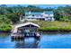 Lovely waterfront home with a private dock, perfect for boating and enjoying the peaceful surroundings at 2950 Sunset Dr, New Smyrna Beach, FL 32168