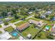 High angle shot showing location and neighborhood features among the residential area and surrounding community at 3044 Pine Tree Dr, Edgewater, FL 32141