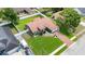 A well maintained and landscaped yard surrounds the home with a new roof and attached two car garage at 3231 Bretton Woods Ter, Deltona, FL 32725