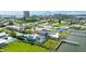Stunning waterfront home with a private pool, dock, and lush green lawn at 3326 S Peninsula Dr, Port Orange, FL 32127