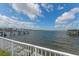 Scenic waterfront view showcasing a pier and serene waterway under a partly cloudy sky at 3326 S Peninsula Dr, Port Orange, FL 32127