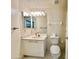 Cozy bathroom with vanity, updated lighting fixtures, and neutral finishes throughout at 4575 S Atlantic Ave # 6203, Ponce Inlet, FL 32127