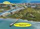 Aerial view highlighting waterfront condo complex, marina, fishing pier, and walking trails, showcasing property's amenities at 4620 Riverwalk Village Ct # 7403, Ponce Inlet, FL 32127
