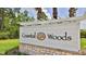 Coastal Woods community sign adds an upscale feel to the community at 551 Armoyan Way, New Smyrna Beach, FL 32168