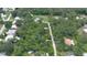 Aerial view of the available land ready to be developed in a well established single Gathering neighborhood at 585 Corbin Park Rd, New Smyrna Beach, FL 32168