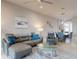 Inviting living room with modern furnishings, decor, and open concept design at 6307 Hanfield Dr, Port Orange, FL 32128