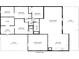 Detailed floor plan showcasing the layout of the home, including bedrooms, living spaces, and outdoor patio at 653 Goodwin Ave, New Smyrna Beach, FL 32169