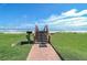 This property features direct beach access via these stairs at 6727 Turtlemound Rd # 318, New Smyrna Beach, FL 32169