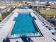 A beautiful community pool featuring tanning ledges and fountains for relaxation at 7223 Sw 61St Pl, Ocala, FL 34474