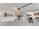 An oversized garage offers generous space for parking and storage, with access to the laundry room at 1221 Siesta Key Cir, Port Orange, FL 32128