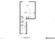 First floor floorplan featuring a living room, kitchen/dining room, bathroom, pantry, closet, and entry at 1453 River Rock Ct, Oviedo, FL 32765