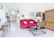 Open-concept living room with bright interior and sightlines into dining area and entry at 1809 Forough Cir, Port Orange, FL 32128
