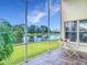 Charming screened lanai overlooking a pond view at 1809 Forough Cir, Port Orange, FL 32128