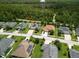 Aerial view of homes in a lush neighborhood, surrounded by dense greenery at 19 Abacus Ave, Ormond Beach, FL 32174