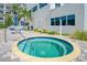 Relaxing hot tub surrounded by lush landscaping, providing a private and serene retreat at 2 Oceans West Blvd # 608, Daytona Beach Shores, FL 32118