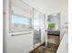 Bright bathroom featuring a glass-enclosed shower at 206 S Riverside Dr, Edgewater, FL 32132