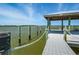 Dock with beautiful water views at 206 S Riverside Dr, Edgewater, FL 32132