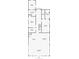Floorplan view featuring the kitchen, living room, laundry room, and bedrooms at 206 S Riverside Dr, Edgewater, FL 32132