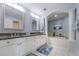 Bathroom with double vanity, large soaking tub, and plenty of space at 2300 N Atlantic Ave # 203, Daytona Beach, FL 32118