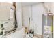 Utility room with a water heater, HVAC system, and other essential mechanical equipment at 2360 Mooneyham Dr, New Smyrna Beach, FL 32168