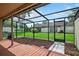 Large screened patio offering an ideal outdoor living space overlooking the landscaped backyard and adjacent properties at 258 W Sabal Palm Pl # 22, Longwood, FL 32779
