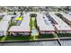 Aerial view of condo complex, showing landscaping and water views at 2901 N Halifax Ave # 215, Daytona Beach, FL 32118