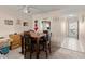 Dining area off kitchen with room for table & chairs creating a welcoming atmosphere at 2901 N Halifax Ave # 215, Daytona Beach, FL 32118