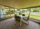 Enclosed and tiled patio overlooking fenced in backyard at 2918 Mango Tree Dr, Edgewater, FL 32141