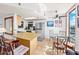 Modern kitchen with stainless steel appliances and a breakfast bar at 3023 S Atlantic Ave # 8010, Daytona Beach, FL 32118