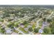 Picturesque aerial shot of a neighborhood with lush trees, manicured lawns, and diverse home styles in a peaceful setting at 357 Hearthstone Ter, Port Orange, FL 32127