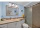 Well-maintained bathroom with a shower and vanity providing a functional and comfortable space at 4403 Sea Mist Dr # 109, New Smyrna Beach, FL 32169