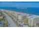 Aerial shot of oceanfront building, showcasing location at 4555 S. Atlantic Ave at 4555 S Atlantic Ave # 4405, Ponce Inlet, FL 32127