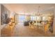 Bright living room with ocean view, comfortable seating, and dining area at 4555 S Atlantic Ave # 4405, Ponce Inlet, FL 32127