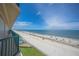 Stunning views of the pool and beach await from this airy balcony view at 4575 S Atlantic Ave # 6607, Ponce Inlet, FL 32127