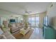Spacious living room with great ocean views at 4575 S Atlantic Ave # 6607, Ponce Inlet, FL 32127