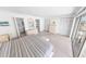 Spacious main bedroom with a view of the ocean, large closets and an ensuite bathroom at 4777 S Atlantic Ave # B2, Port Orange, FL 32127