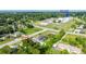 Aerial view of the neighborhood highlighting the property's location near the elementary school at 505 Sandale Ct, Deland, FL 32724