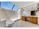 Bathroom with walk-in shower, double sink vanity, and natural light at 757 Hunt Club Trl, Port Orange, FL 32127