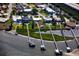 Stunning aerial view showcasing waterfront homes, private docks and a serene coastal neighborhood at 8 Richmond Dr, New Smyrna Beach, FL 32169
