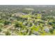 Lovely aerial view of a charming neighborhood with tree-lined streets and well-maintained homes at 805 Spruce St, New Smyrna Beach, FL 32168