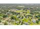 Lovely aerial view of a charming neighborhood with tree-lined streets and well-maintained homes at 805 Spruce St, New Smyrna Beach, FL 32168