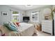 Bright bedroom with two windows and ample space for relaxation and rest at 132 E Turgot Ave, Edgewater, FL 32132