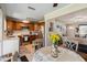 Well-equipped kitchen with wooden cabinets and stainless steel appliances, offering both style and functionality at 132 E Turgot Ave, Edgewater, FL 32132