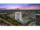Stunning aerial view of beachfront high-rise condominium with gulf views and beach access at 2 Oceans West Blvd # 206, Daytona Beach Shores, FL 32118