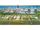 Aerial view of a luxurious condo near the ocean featuring waterfront property with beach access at 2 Oceans West Blvd # 206, Daytona Beach Shores, FL 32118