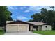 Charming single-story home featuring a two-car garage and well-maintained landscaping at 2029 Willow Oak Dr, Edgewater, FL 32141