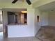 Open kitchen design with a view to the living room at 2029 Willow Oak Dr, Edgewater, FL 32141