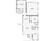 Detailed floor plan showcasing the layout including the primary bedroom, living room, sitting room, and detached guest house at 206 Kirkland Rd, New Smyrna Beach, FL 32169