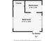 Layout of a bedroom with dimensions, closet, and bathroom in this floorplan diagram at 206 Kirkland Rd, New Smyrna Beach, FL 32169
