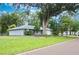Charming single-story home featuring a well-maintained lawn, mature trees, and a classic gray exterior paint scheme at 2548 Crestwood Ave, New Smyrna Beach, FL 32168